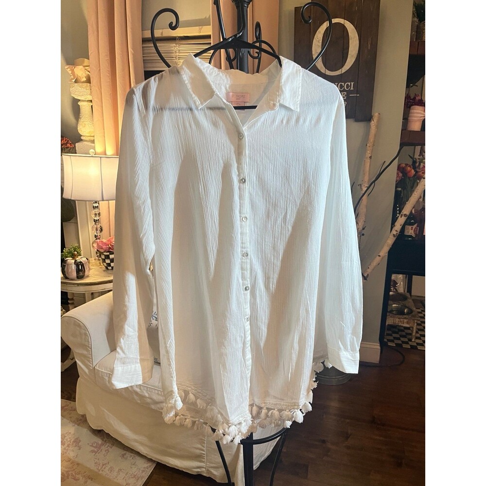 White long Sleeve  top! St Tropez